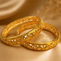 Elegant gold bracelets and bangles by Shetti Jewellers for weddings, festivals, and celebrations.