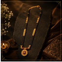 Traditional gold mangalsutras by Shetti Jewellers crafted with timeless elegance and premium quality.