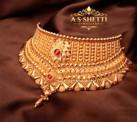     Bridal Choker Necklace By AS Shetti Jwellers
