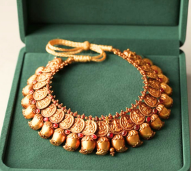 Coin (Kasu Mala) Necklace By Shetti Jwellers